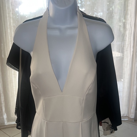 Halter jumpsuit - ivory color - Picture 2 of 3